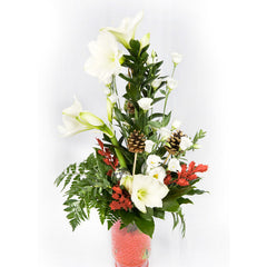 Christmas Arrangment In Vase