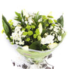 Mixed Hand Tied Bouquet White And Green