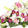 Funeral spray Pinks And White