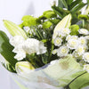 Mixed Hand Tied Bouquet White And Green