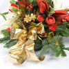 Christmas Arrangment Gold and Red