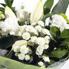 Mixed Hand Tied Bouquet White And Green