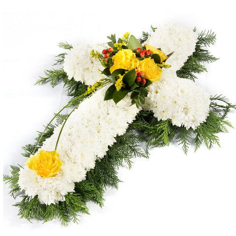 Yellow Cross Wreath