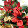 Christmas Arrangment Gold and Red