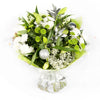 Silver And White Christmas Handtied Bouquet.